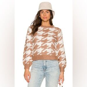Fluffy houndstooth Sweater by line & dot.  SOFT!!!